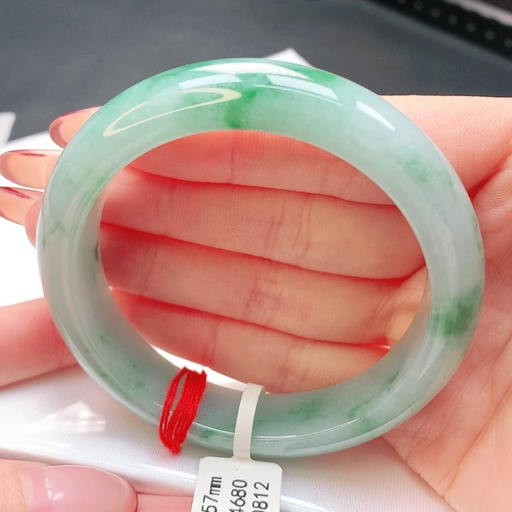 翡翠手镯未镶嵌57正圈