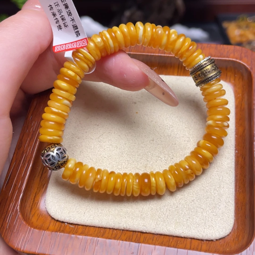 蜜蜡手链未镶嵌手串
