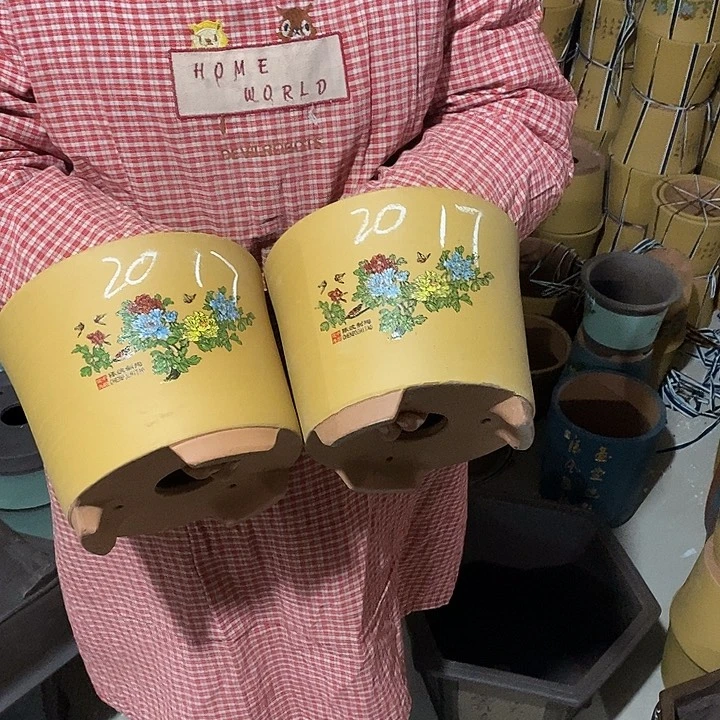 紫砂花盆紫砂花盆