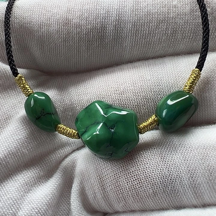 绿松石未镶嵌随形锁骨链