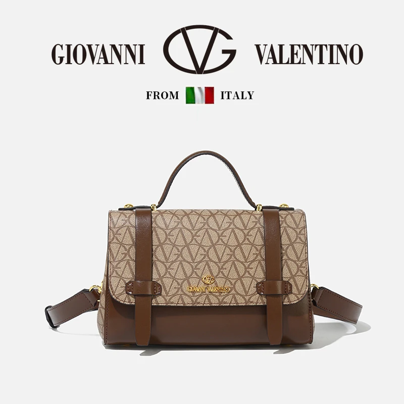 【左九设计师】GIOVANNI VALENTINO/卓凡尼·华伦天奴经典剑桥包