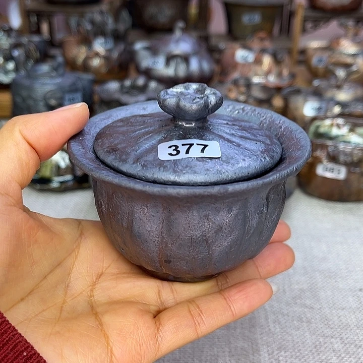 裸柴烧陶瓷手工茶器