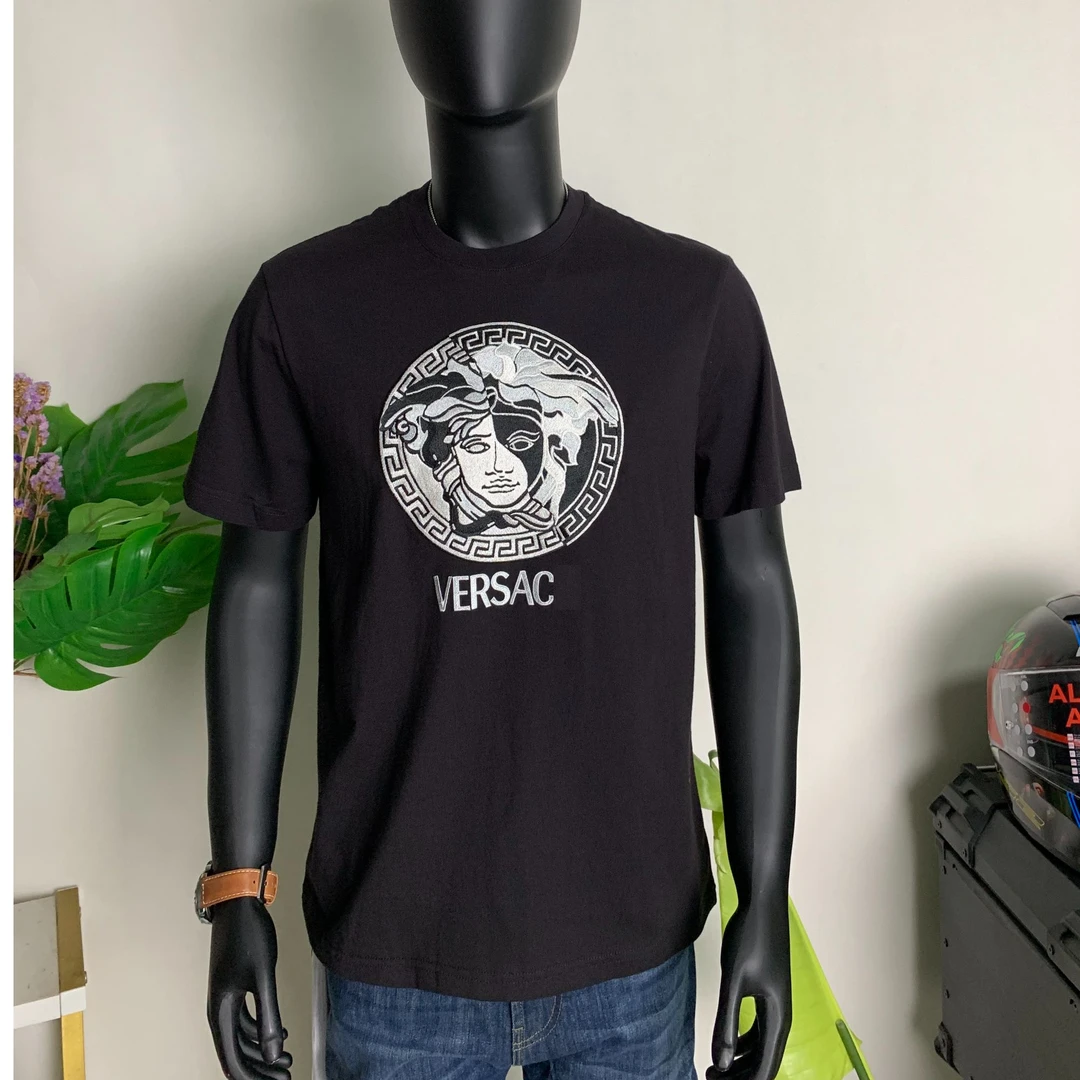 直播间福利款，外贸原单男士机车轻奢短袖，棉质吸汗透气舒适百搭