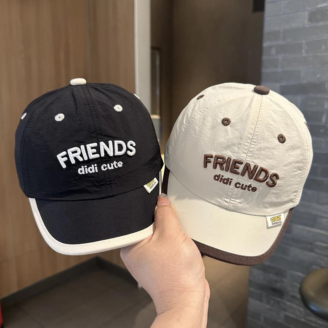 宝宝鸭舌帽春夏薄款速干透气太阳帽小月龄遮阳帽男女童短檐棒球帽