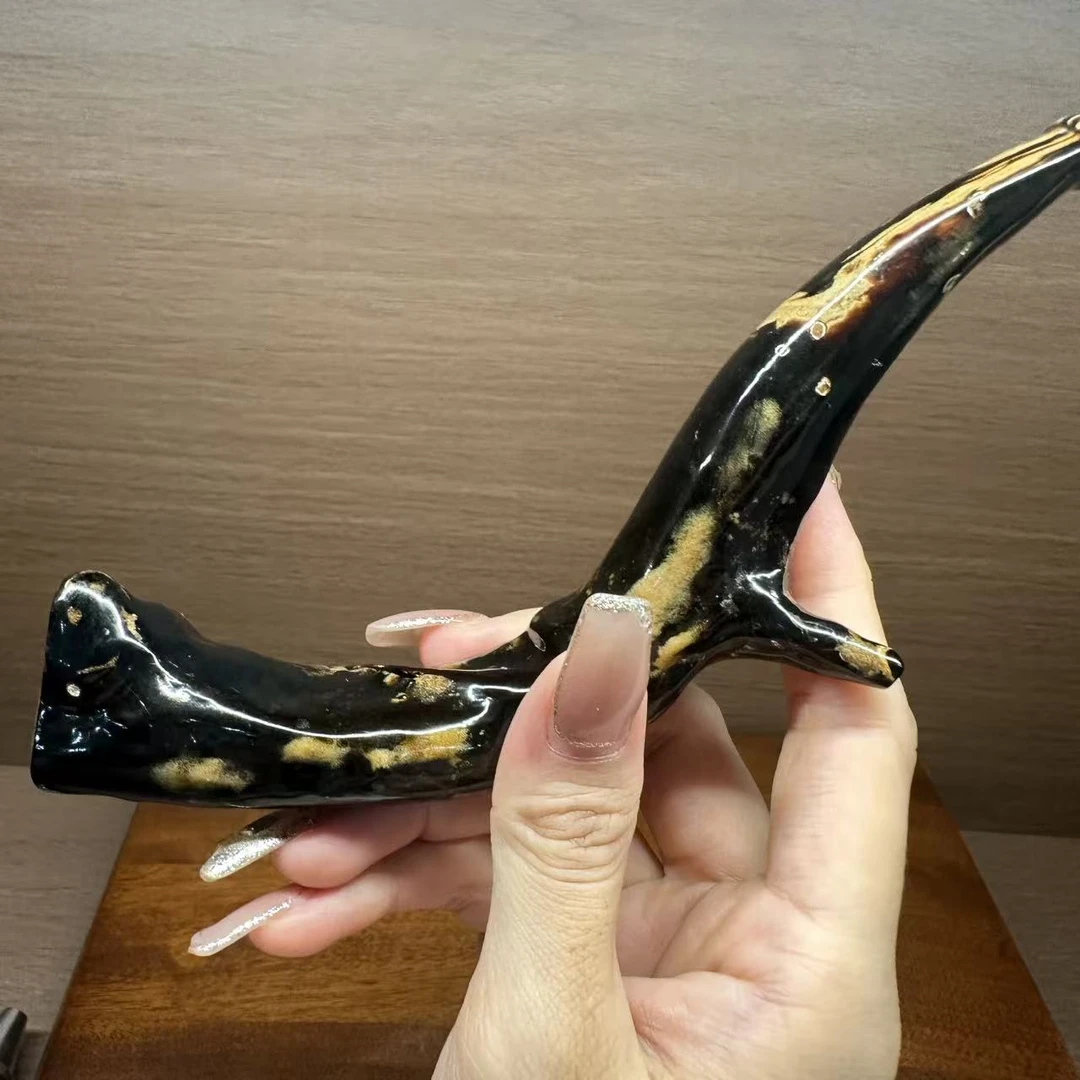 正品深海海柳烟嘴粗中细通用三合一过滤烟具可作手把件刮刮板血柳