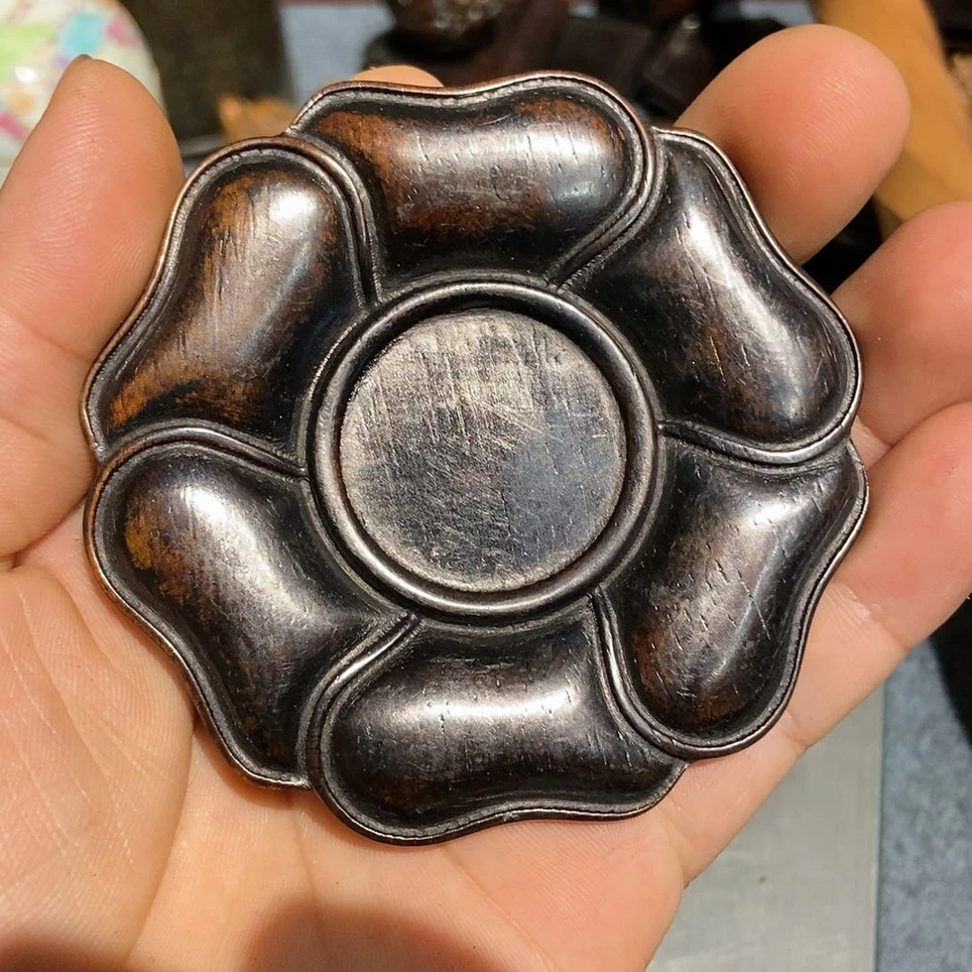 木老红木荷叶茶杯垫