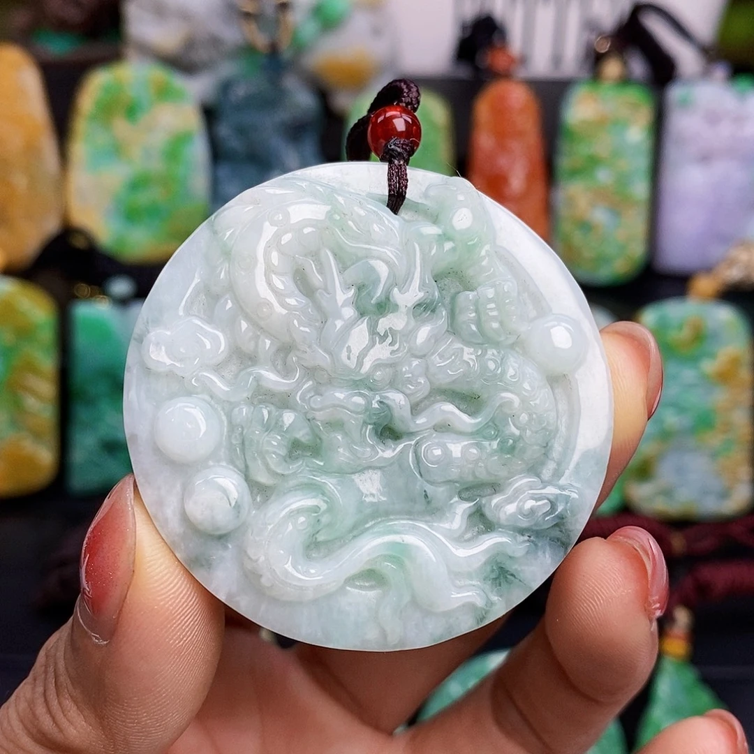 翡翠未镶嵌颈饰翡翠A货一物一证放漏价