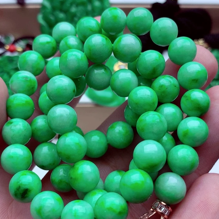 翡翠未镶嵌毛衣链