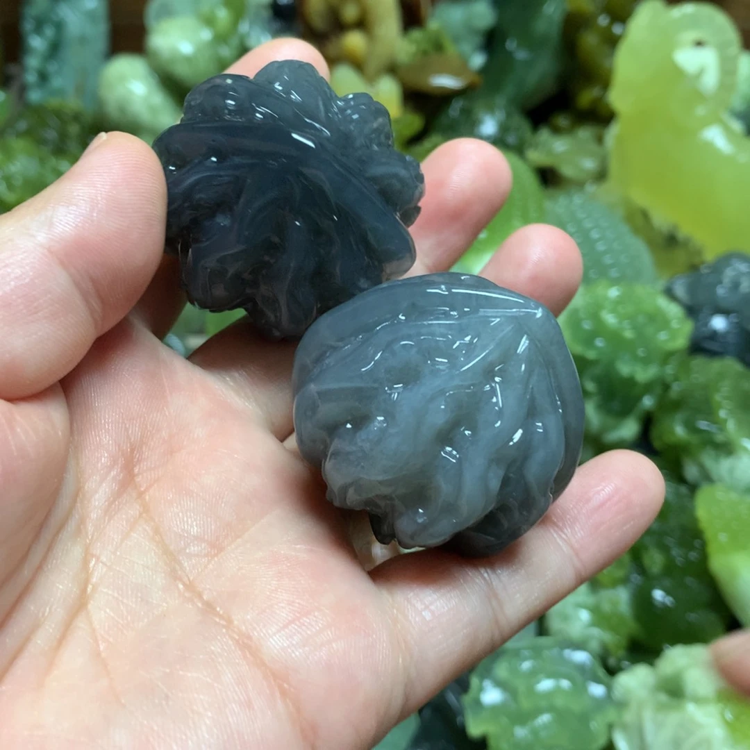 岫玉未镶嵌手把手把