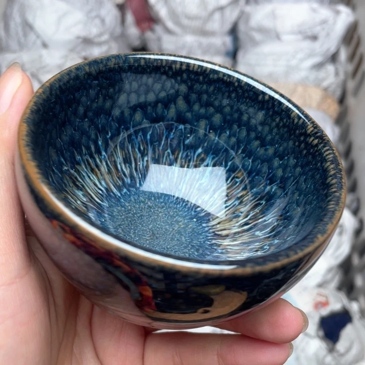 茶盏建窑建盏主人杯 微瑕