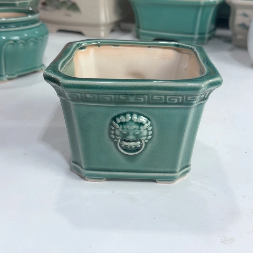 口径  13*9.5陶瓷绿植多肉微瑕花盆