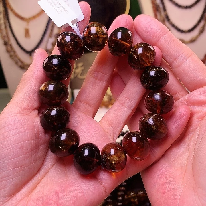 未镶嵌琥珀裸石18花蜡