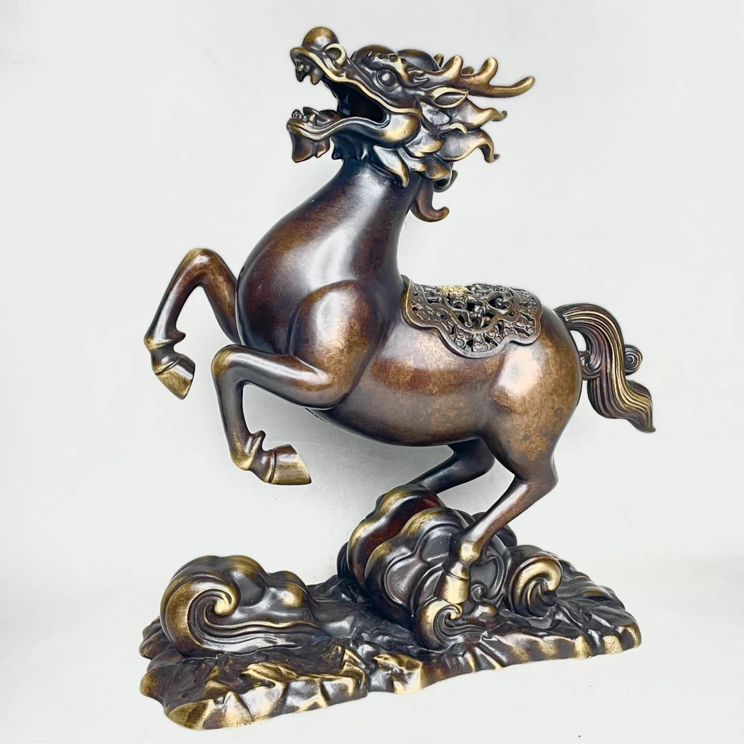 王龙啸马嘶创意香炉香炉+棉插+品鉴香