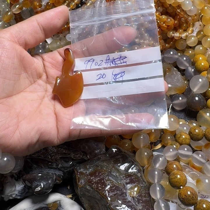 玛瑙/玉髓项链未镶嵌锦*9902