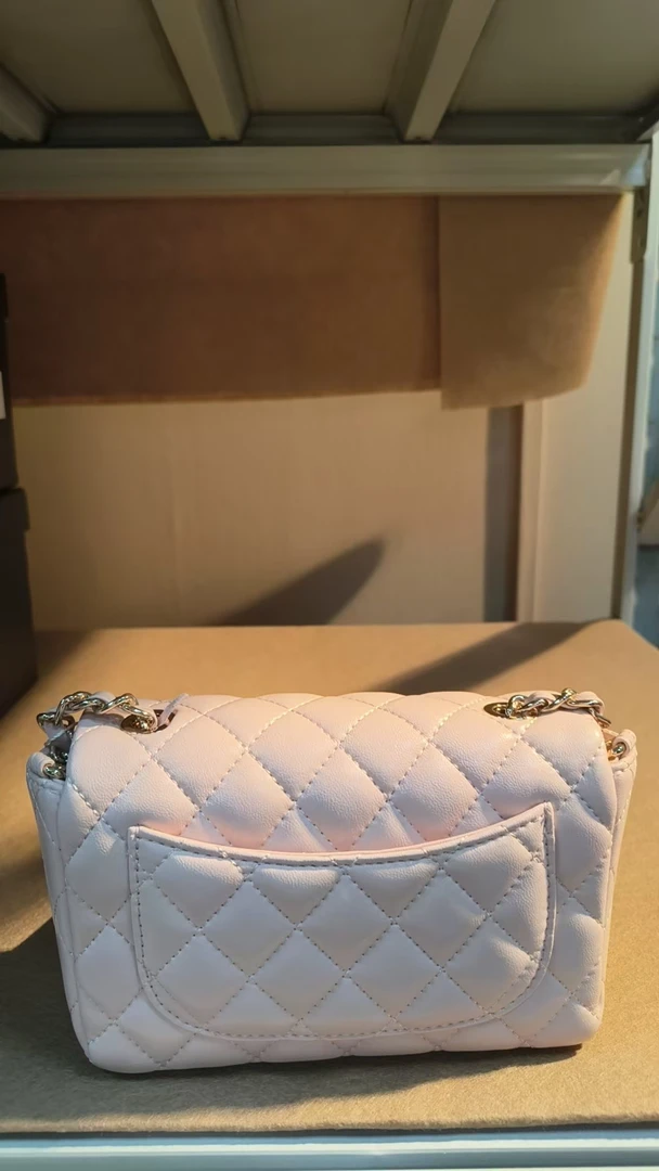 TOLEX2025新款手工时尚百搭菱格女f粉色22cm