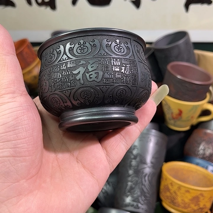 茶杯紫砂全手工紫砂主人杯