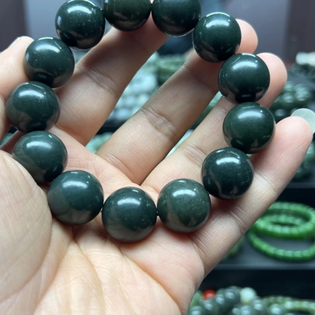 【闪购商品】和田玉手串未镶嵌卡18且末