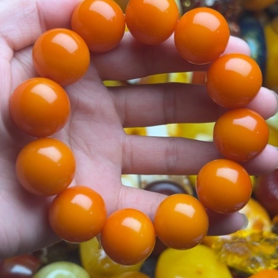 未镶嵌琥珀手链蜜蜡