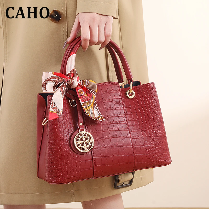 CAHO婚包妈妈结婚红色包包女2025新款新娘包高级感手提斜挎包礼物