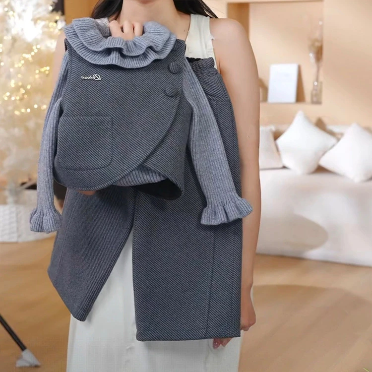 2025秋冬新款儿童男童女童时髦韩版马甲+裤子时尚洋气三件套套装