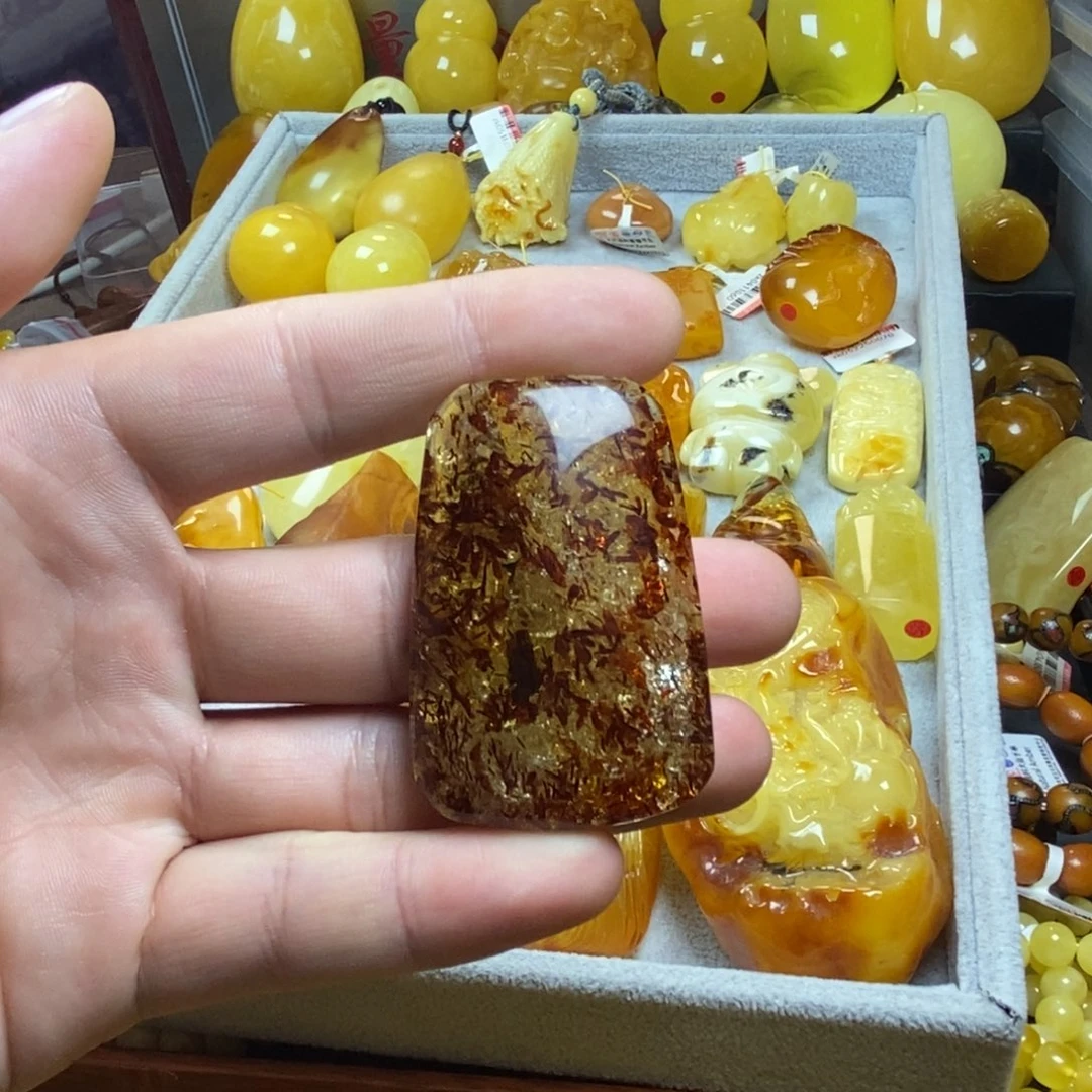 裸石琥珀未镶嵌蜜蜡