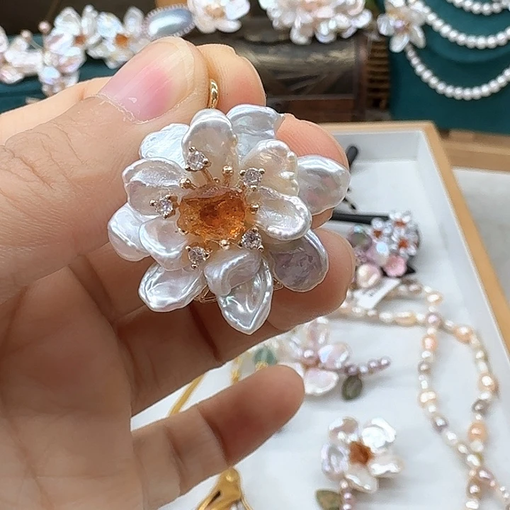 一***水淡水珍珠未镶嵌发饰