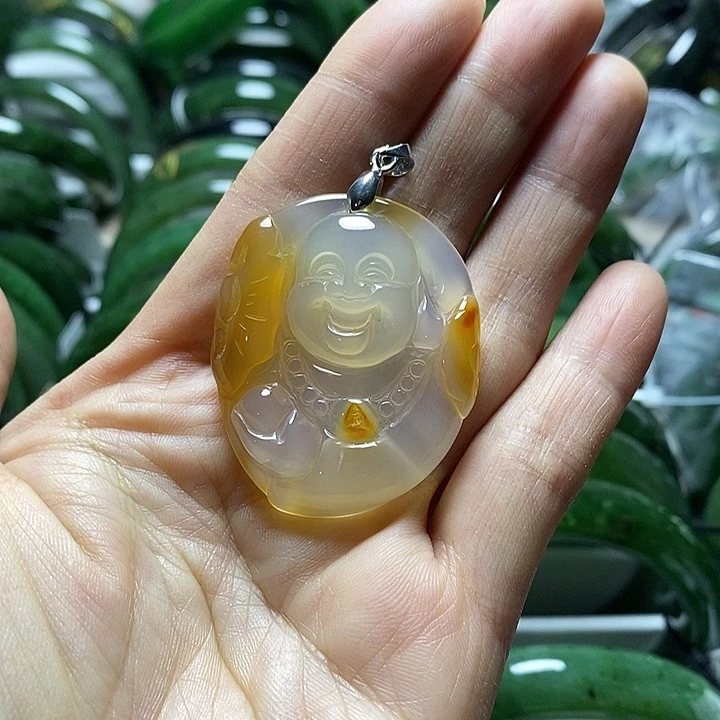 和田玉（碧玉）手镯未镶嵌太**神佛公