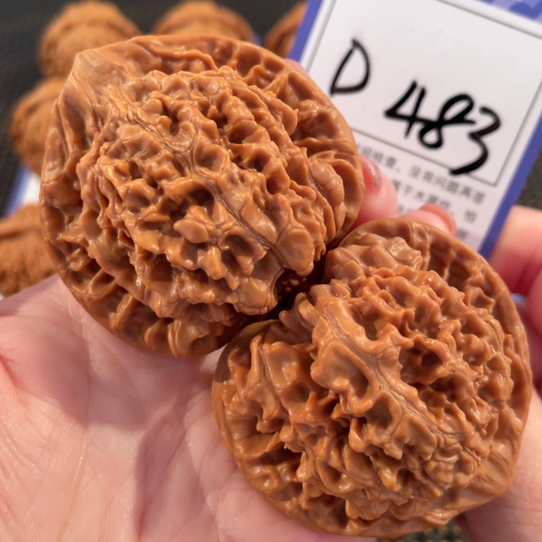 把件文玩核桃D483官帽49
