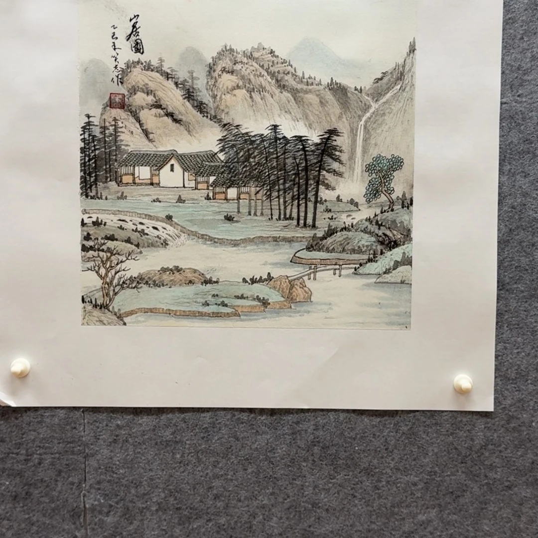 国画34斗方作品山水