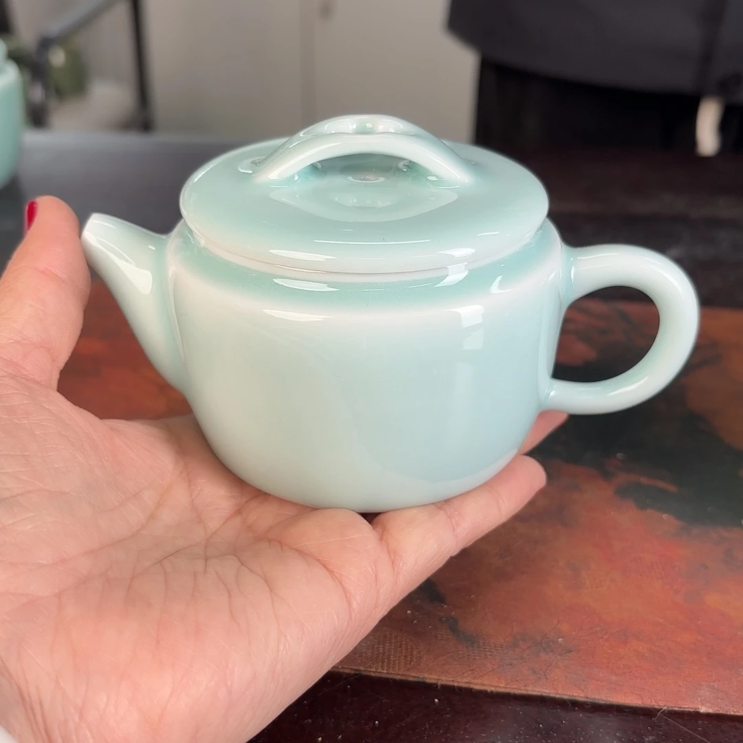 龙泉云间青瓷小米茶器