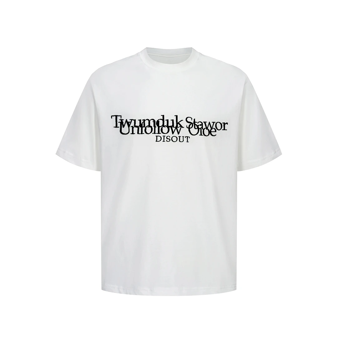 潮牌美式300G重磅纯棉体恤男女夏宽松圆领短袖t恤上衣