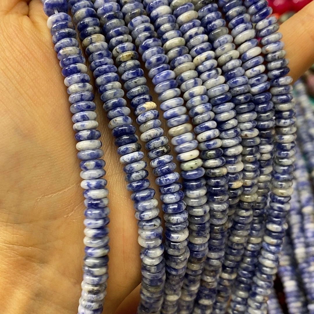 玛瑙/玉髓未镶嵌珠宝半成品卡六蓝纹一条