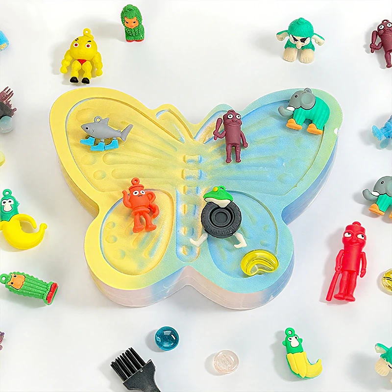 美国山海考古挖掘玩具手工DIY挖宝玩具木棍人鲨鱼恐龙化石礼物