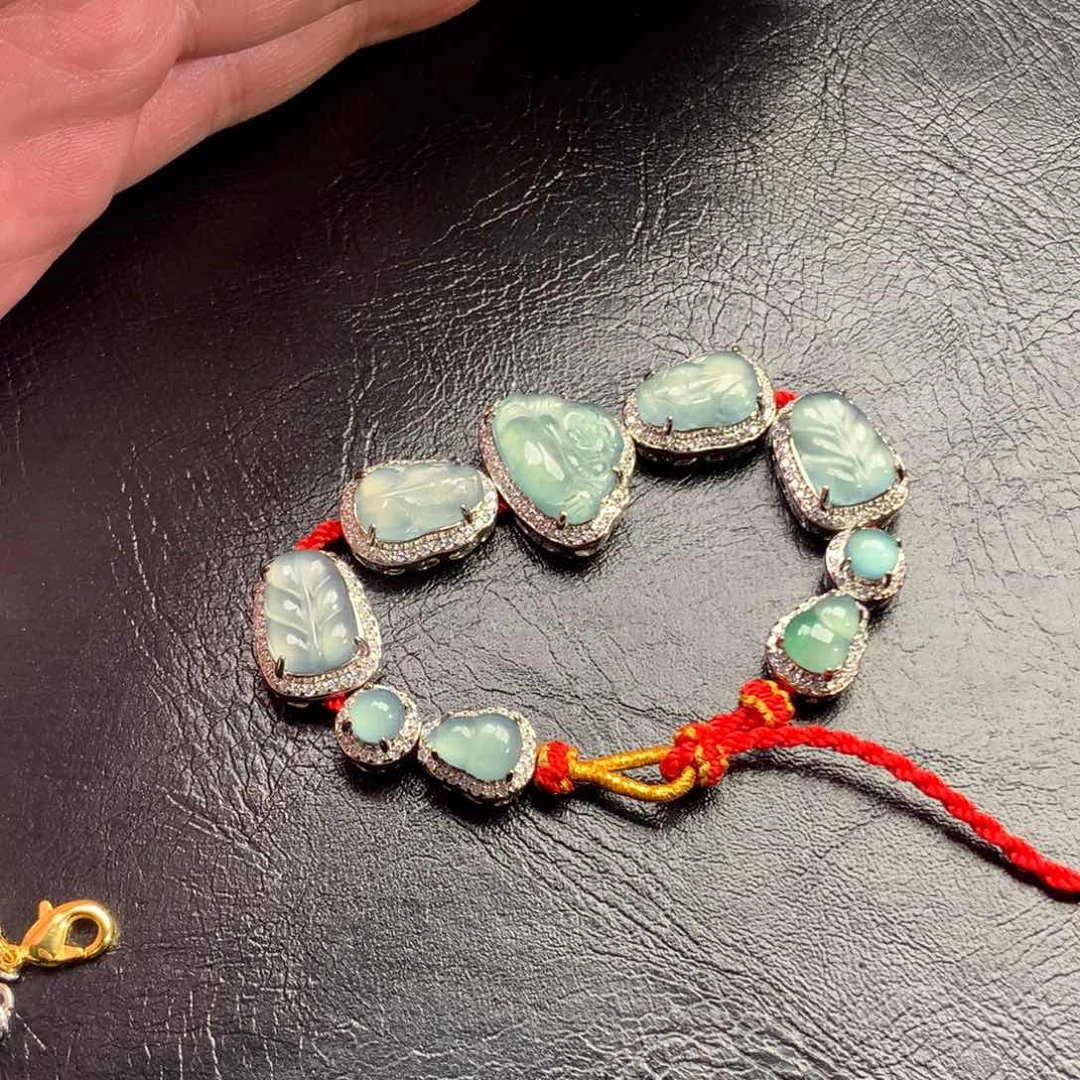 翡翠颈饰未镶嵌潘多拉手链