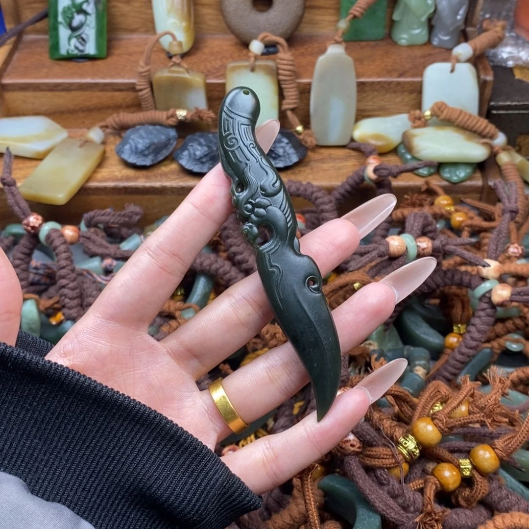 和田玉颈饰未镶嵌常*鲲