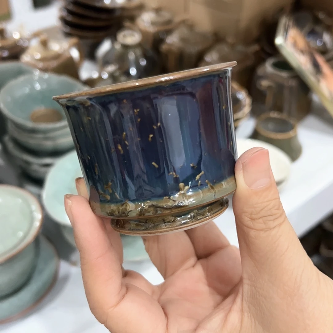 龙泉云间青瓷小米茶器