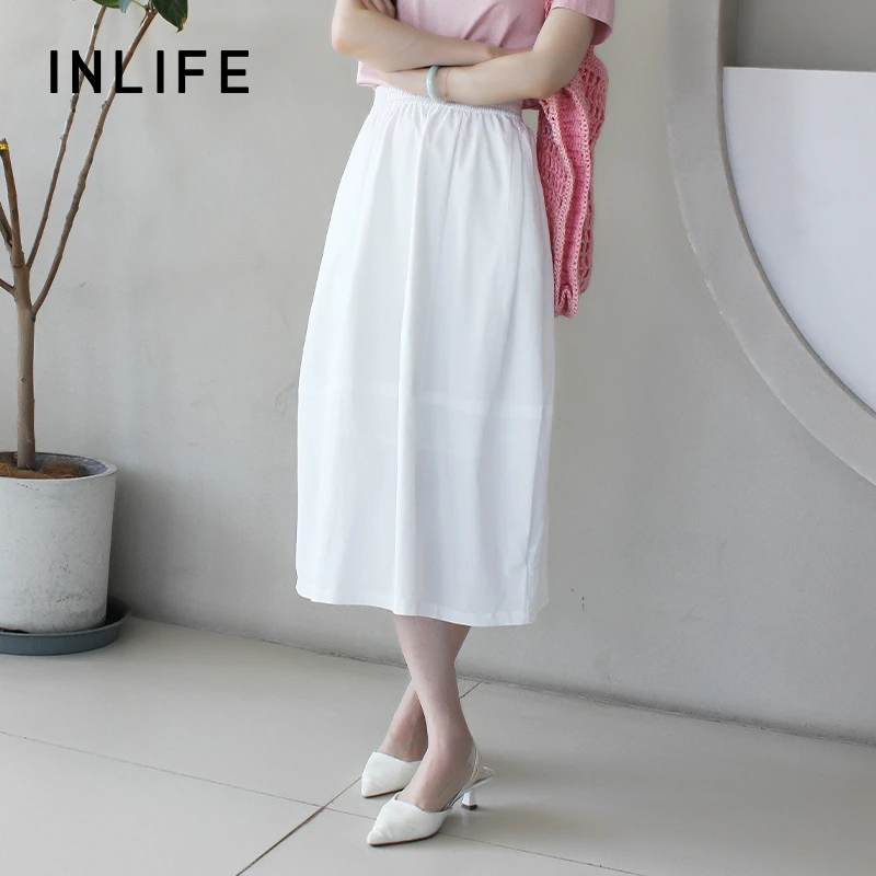 inlife-2025会呼吸的花苞裙夏款高级感防晒半裙女TOC-25X2Q805