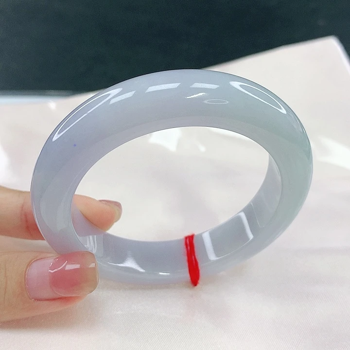 翡翠未镶嵌手镯圈53.7，79034