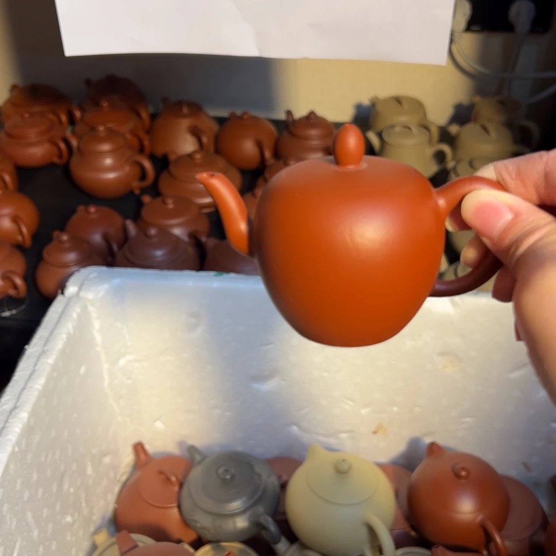 茶壶紫砂宜兴紫砂壶朱泥