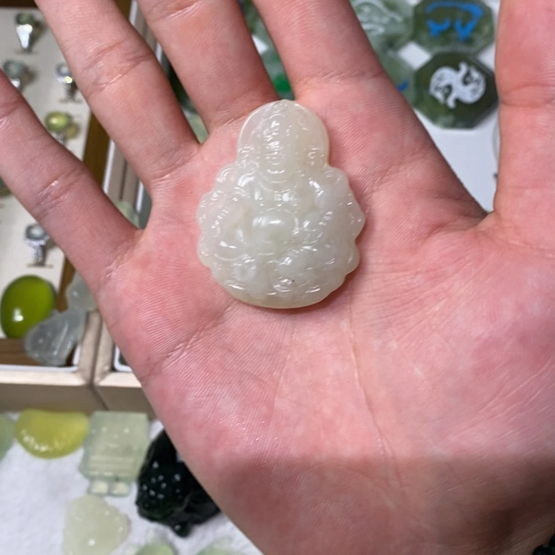 岫玉未镶嵌吊坠(不含链)