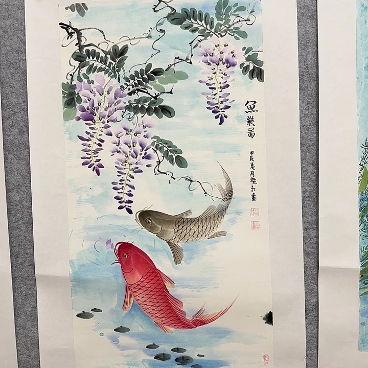 国画花鸟之城四开