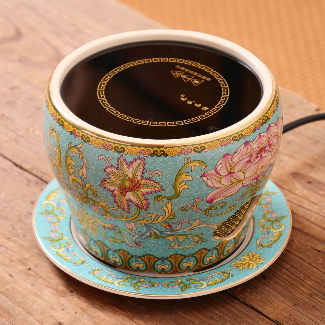 珐琅彩围炉煮茶炉家用电陶炉茶炉春秋茶语品牌