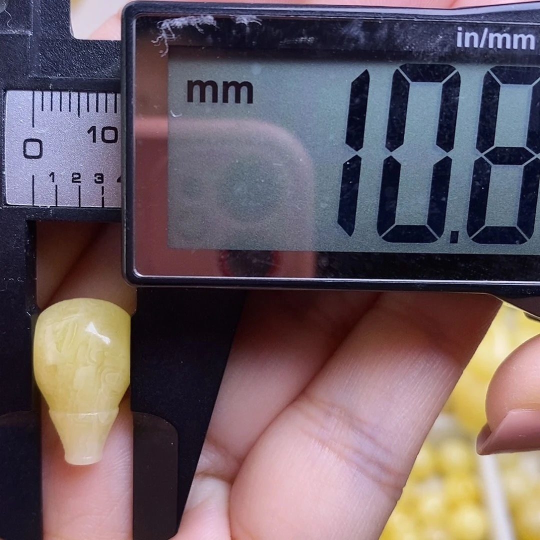 裸石琥珀未镶嵌蜜蜡三通