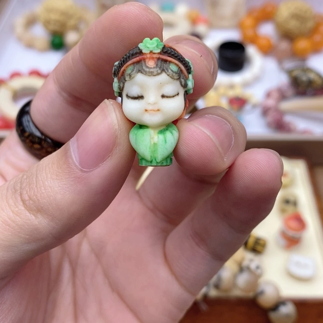 鹿骨手串/手链鹿角根付骨