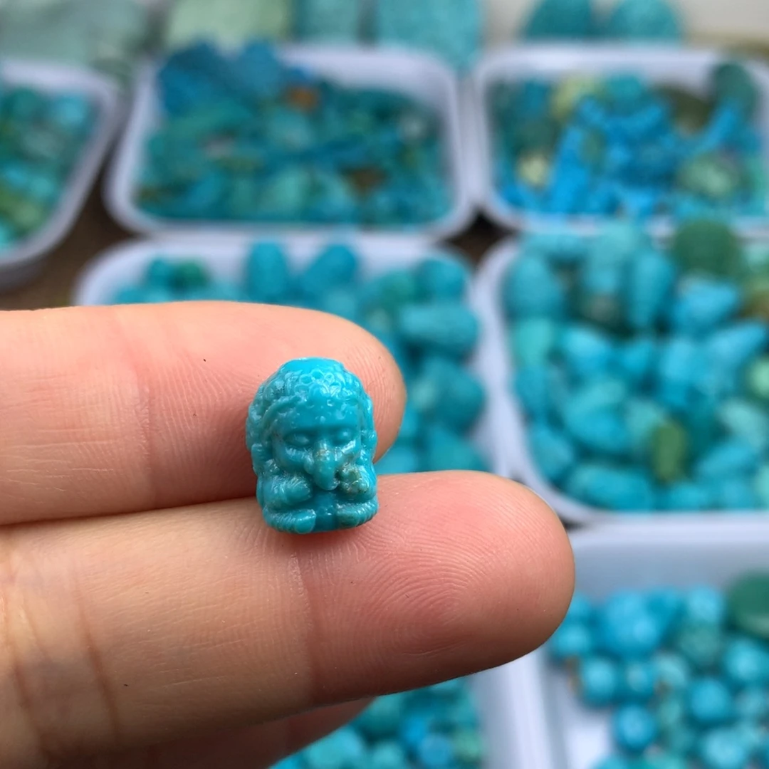 绿松石未镶嵌吊坠(不含链)12×10