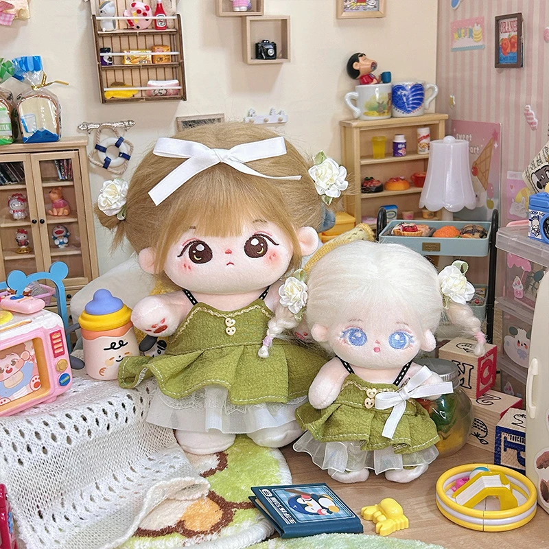 10cm20cm娃衣棉花娃娃衣服连衣裙套装玩偶公仔现货无属性一件代发