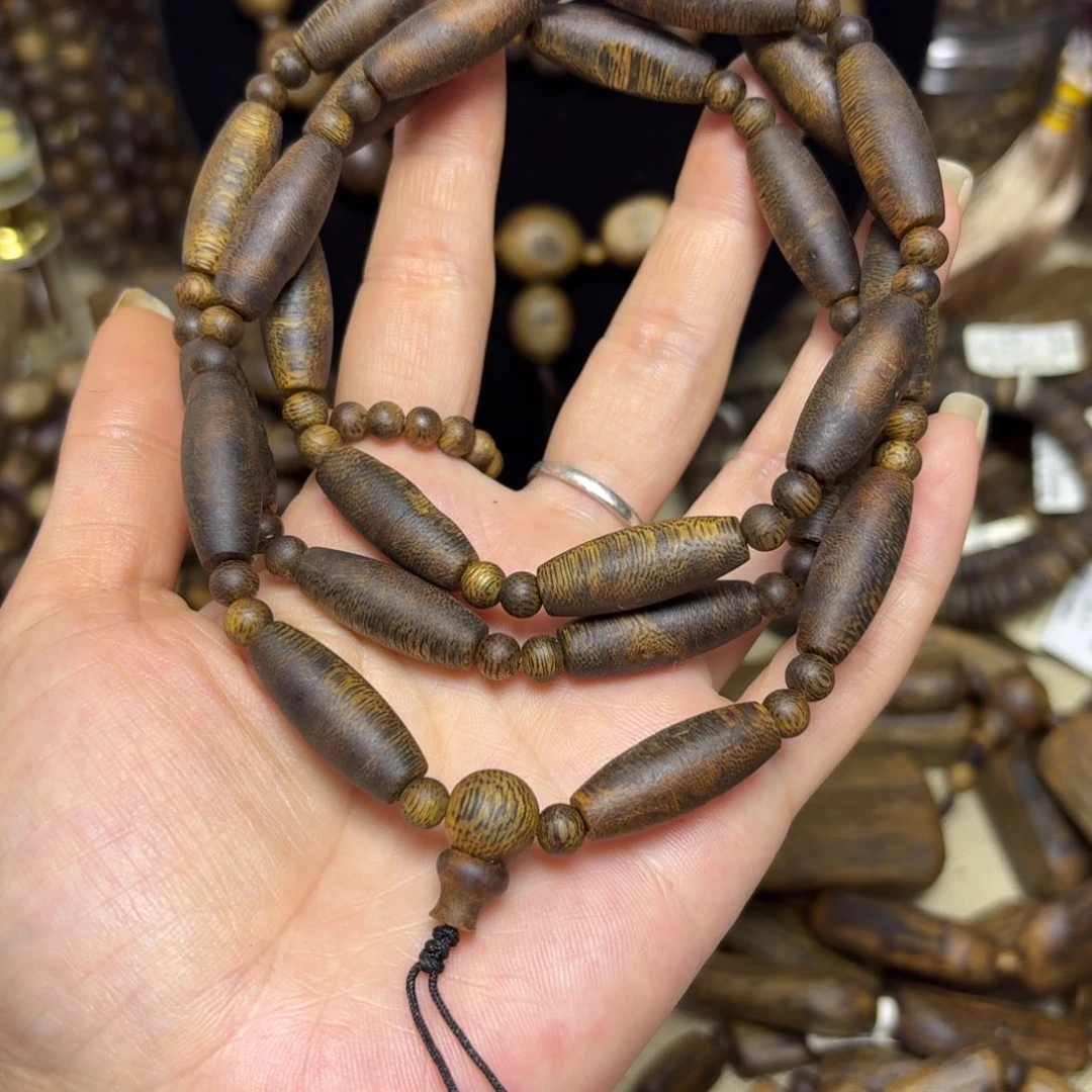 沉香手串天珠张勺子卡8-30克多样性发货一条