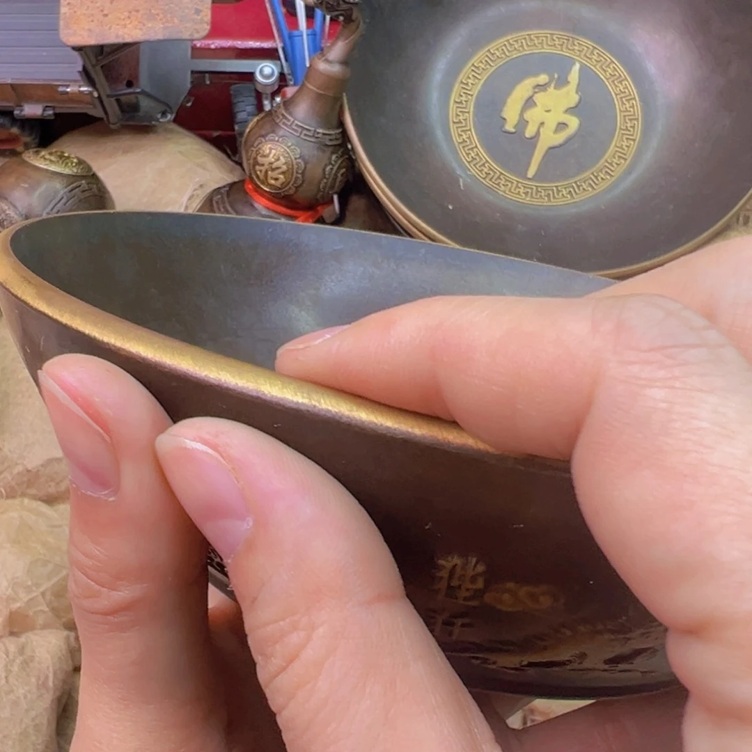 紫金风磨铜九龙盘