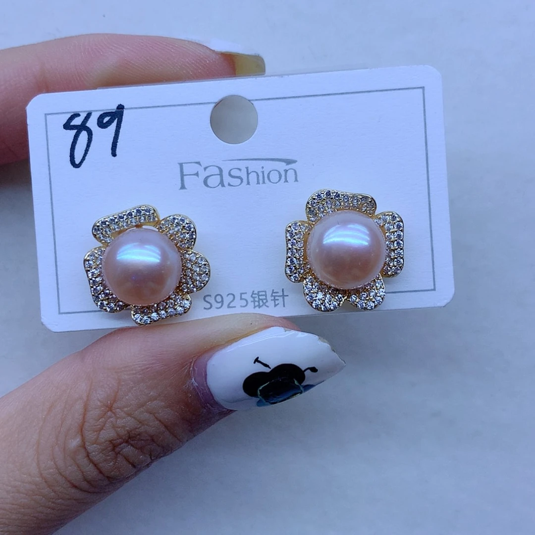 【闪购商品】银S925镶嵌耳饰淡水珍珠