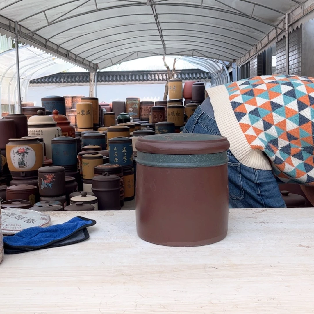 紫砂茶叶罐8 饼茶叶罐